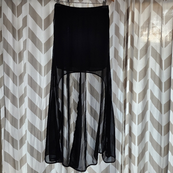 L'Amour Hi-Low Sheer Skirt - Picture 1 of 4